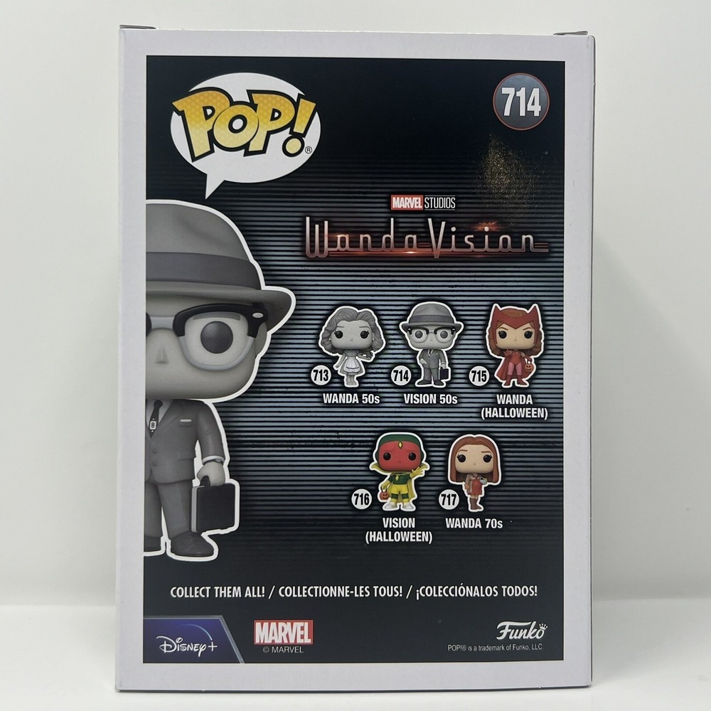 Funko Pop WandaVision #714 Vision 50s Vinyl Bobble Head collectible toy Figure - Picture 3 of 16